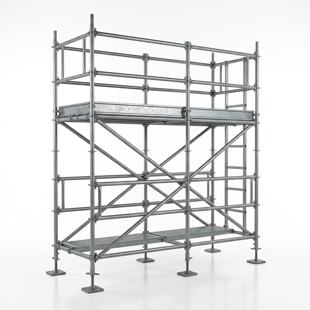 Heavy Duty Tubular Steel Scaffolding Frame Set (2m x 1m)