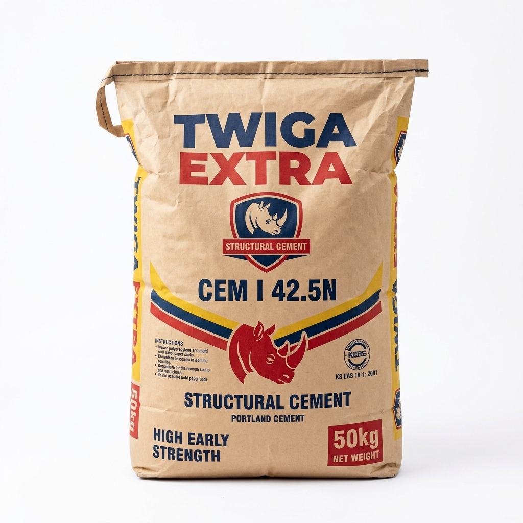 Ciment Twiga Extra 50kg (CEM I 42.5N)