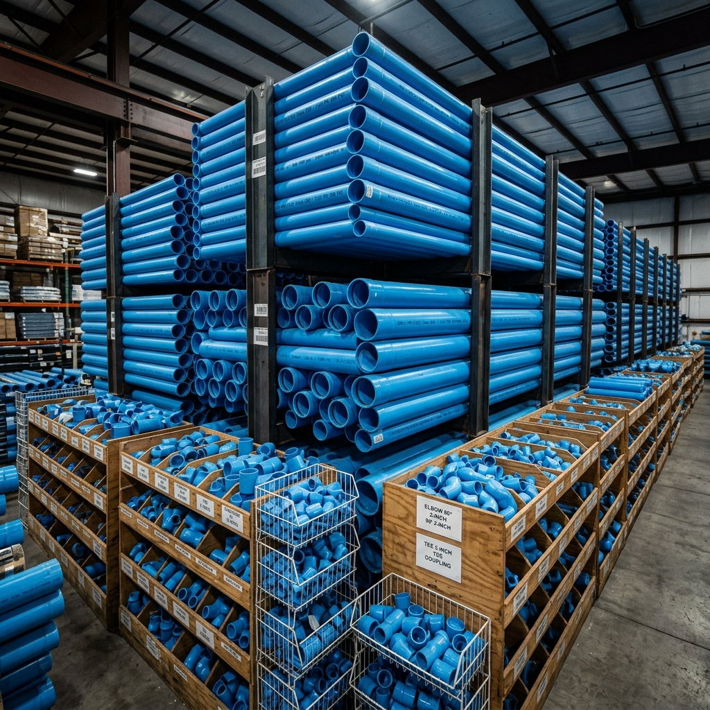 PVC Water Plumbing Pipes 4-Inch (6 Meter Length)