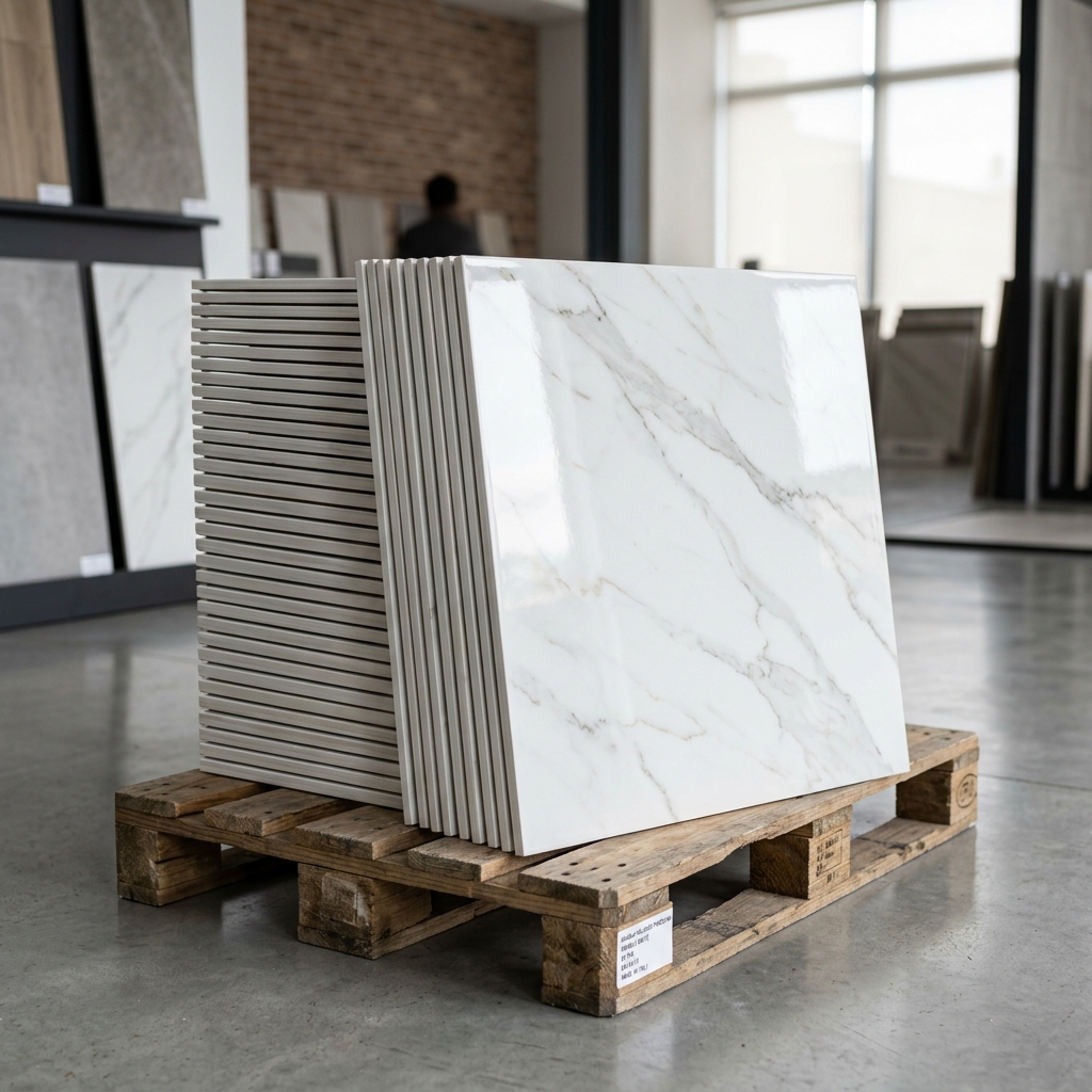 Polished Porcelain Floor Tiles 60x60cm (Box of 4)