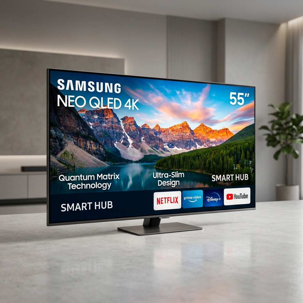 Samsung 55-Inch 4K Ultra HD Smart TV (QLED 2026 Edition)